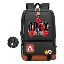 Apex Hero Print Usb Youth School Bag Leisure Travel Backpack