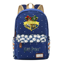 School Of Witchcraft And Wizardry Student Backpack With Floral Canvas Backpack