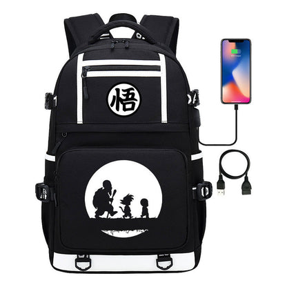 Manga Dragon Ball Usb Youth Student Backpack Men And Women, Backpack Leisure Travel