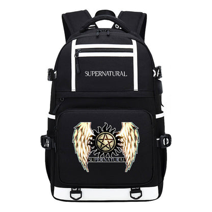 Evil Power Usb Youth Student School Bag Men's And Women's Backpack Leisure Travel Backpack