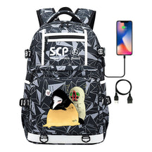 Printed Usb Youth Backpack For Men And Women's Leisure Travel Backpack
