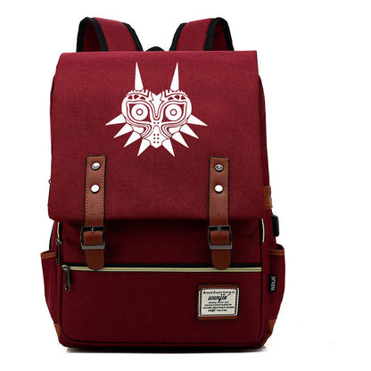 Game The Tear Seal Of The Kingdom Of Zelda Student Backpack Usb Men's And Women's Leisure Backpack