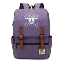 Anime One Piece King Luffy Printed Youth Student School Bag Men's And Women's Casual Belt Buckle Classic Backpack