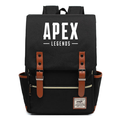 Game Apex Hero Print Youth Student School Bag Men's And Women's Casual Belt Buckle Classic Backpack
