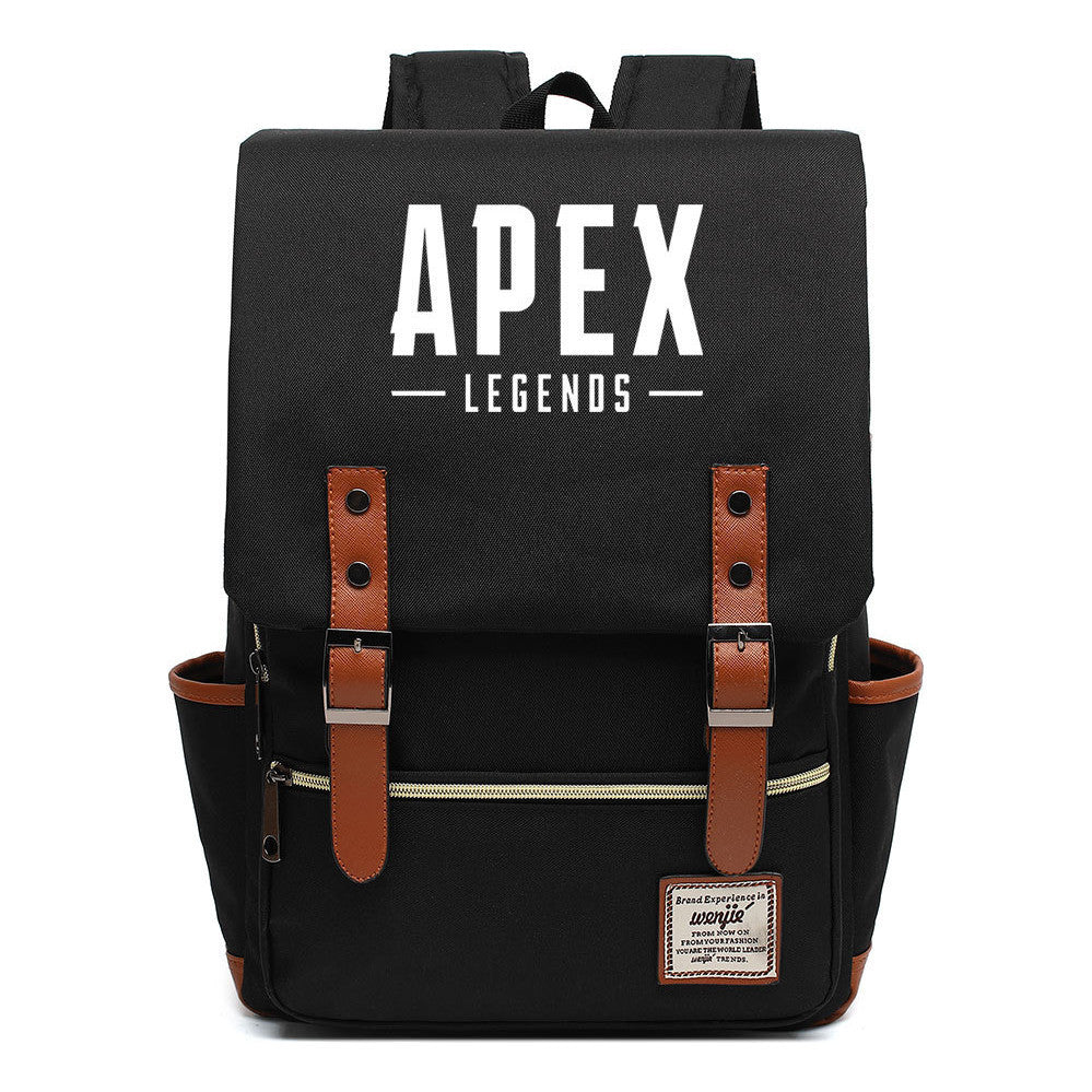 Game Apex Hero Print Youth Student School Bag Men's And Women's Casual Belt Buckle Classic Backpack