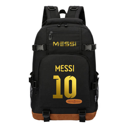 Hot Stamping Sports Football Star Printed Student Backpack For Men And Women's Backpacks