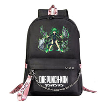 Comic One Punch Superman Printed Usb Youth Student Backpack Men's And Women's Leisure Travel Backpack