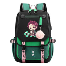 Cartoon Fashion Usb Student Backpack With Casual Woven Strap Flip Back Backpack