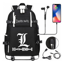 Death Note Usb Large Capacity Youth Student Backpack For Boys And Girls Leisure Travel Backpack