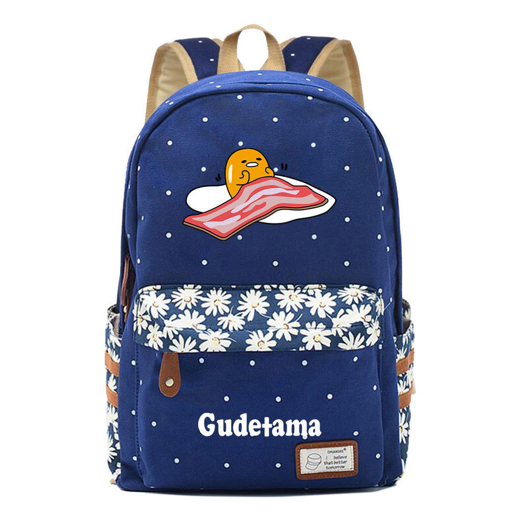 Egg Yolk Lazy Egg Teenage Girls Student Backpack Leisure Backpack