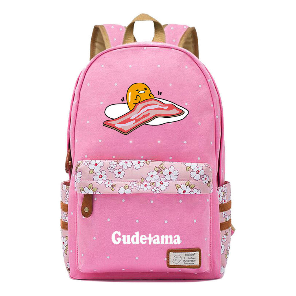 Egg Yolk Lazy Egg Teenage Girls Student Backpack Leisure Backpack