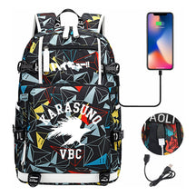 Volleyball Youth Usb Large Capacity Youth Student School Bag Men's And Women's Leisure Travel Backpack