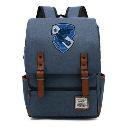 School Of Magic Printed Youth Schoolbag Leisure Belt Buckle Classic Backpack