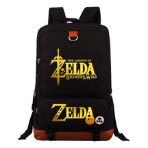 Golden The Legend Of Zelda Printed Schoolbags For Young Students, Large-capacity Travel Bags, Backpacks For Men And Women.