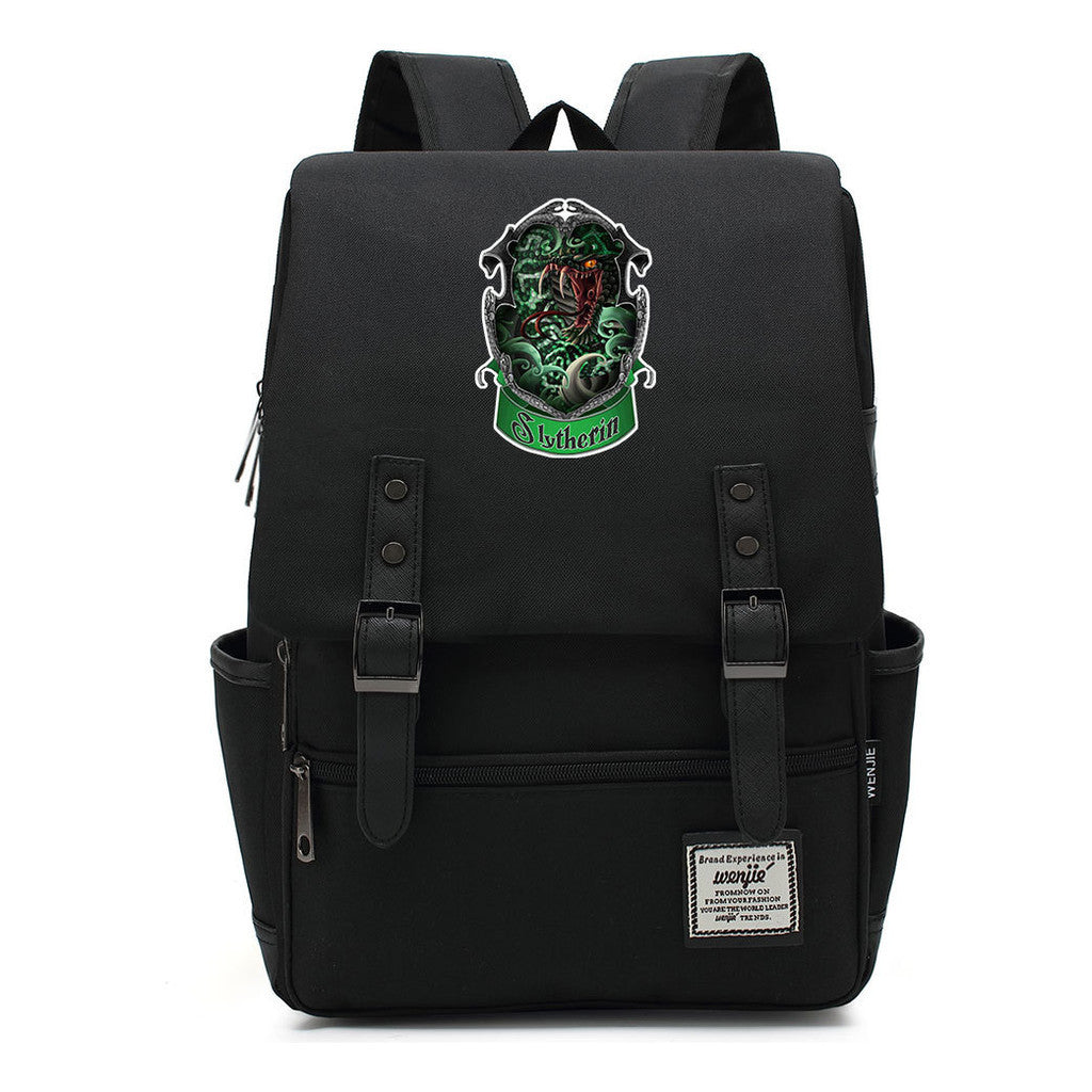Academy Of Magic Print Teen Student School Bag For Men And Women Casual Belt Buckle Classic Backpack 43*29*13.5cm