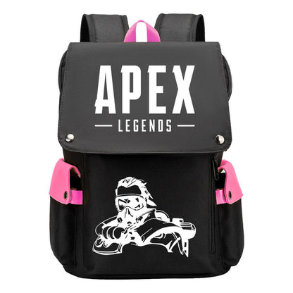 Apex Hero Print Usb Charging Head Youth School Bag Casual Backpack