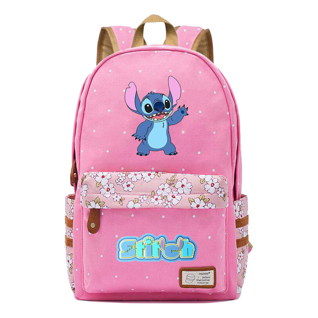 Japanese Anime Interstellar Baby Stitch Printed Youth Backpack Casual Backpack
