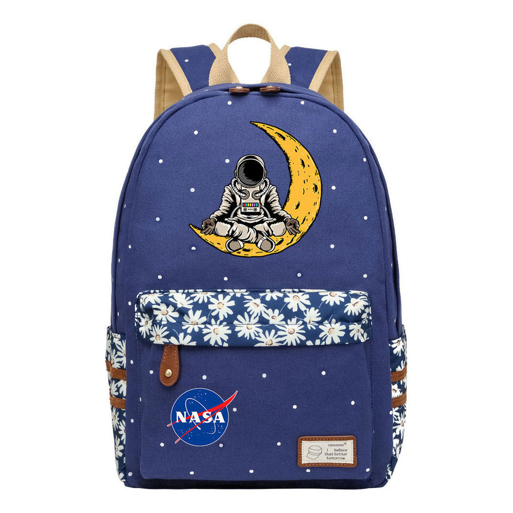 Fashionable Printed Student Backpack From Nasa, Casual Backpack
