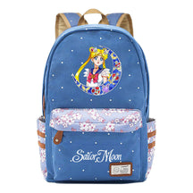 Anime Surrounding Beauty Girl Warrior Youth Student School Bag Fragmented Flower Boy's And Girl's Leisure Backpack