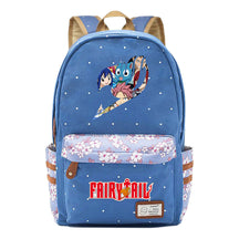 Teenage Student Backpacks, Floral Canvas, Girl Shoulders