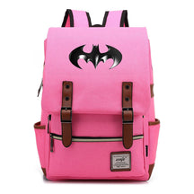 Superhero Batman Print Student Backpack Casual Belt Buckle Classic Backpack