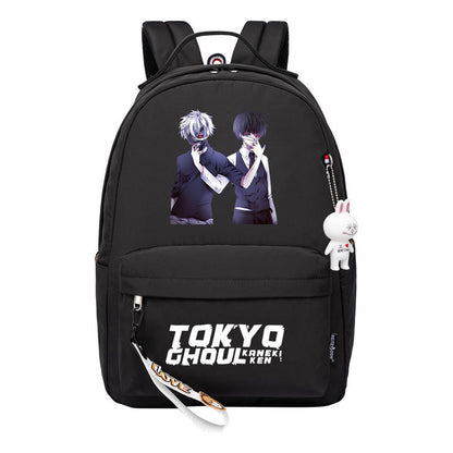 Manga Printed Teenage Student Backpack, Casual Bag, Girl Backpack