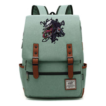 Printed Student Backpack With Casual Belt Buckle, Classic Backpack