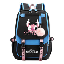 Interstellar Baby Stitch Usb Backpack For Boys And Girls, Casual Woven Strap Flip Back Backpack
