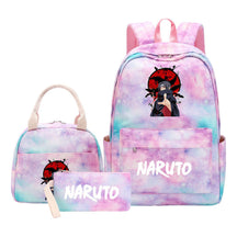 Naruto Girls School Bag Lunch Bag Three Piece Set Backpack Set