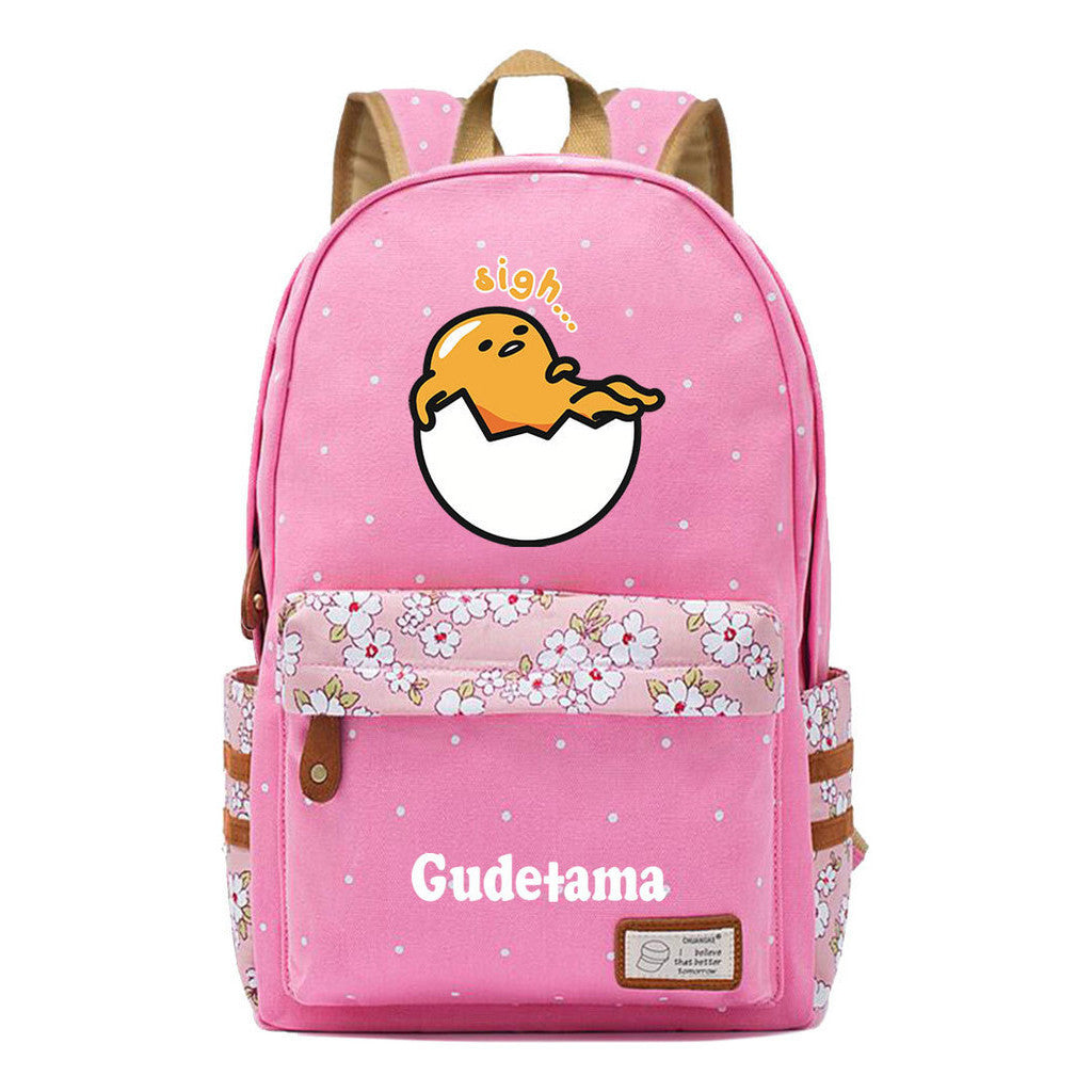 Egg Yolk Lazy Egg Teenage Girls Student Backpack Leisure Backpack