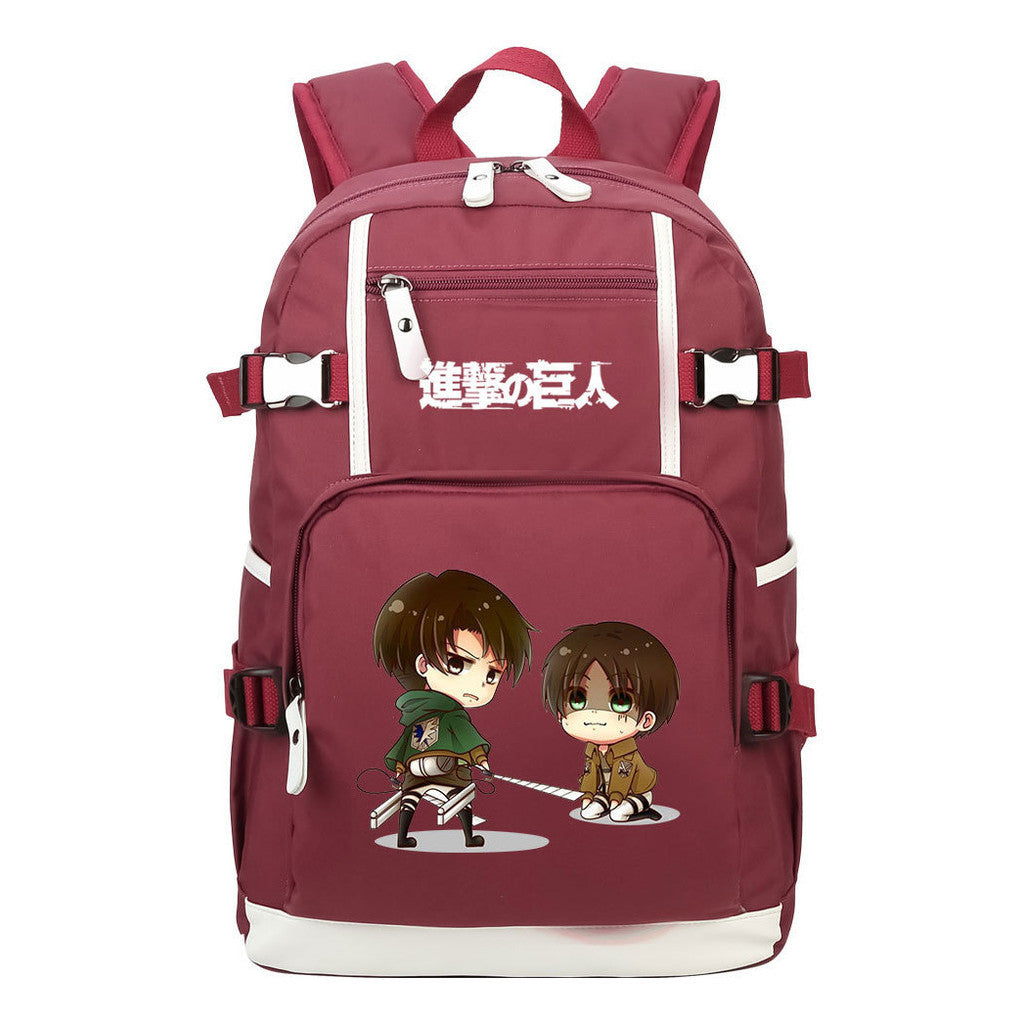 Giant Soldier Captain Alan Of Anime Attack Student Backpacks, Men's And Women's Backpacks, Leisure Travel Backpacks, Backpacks