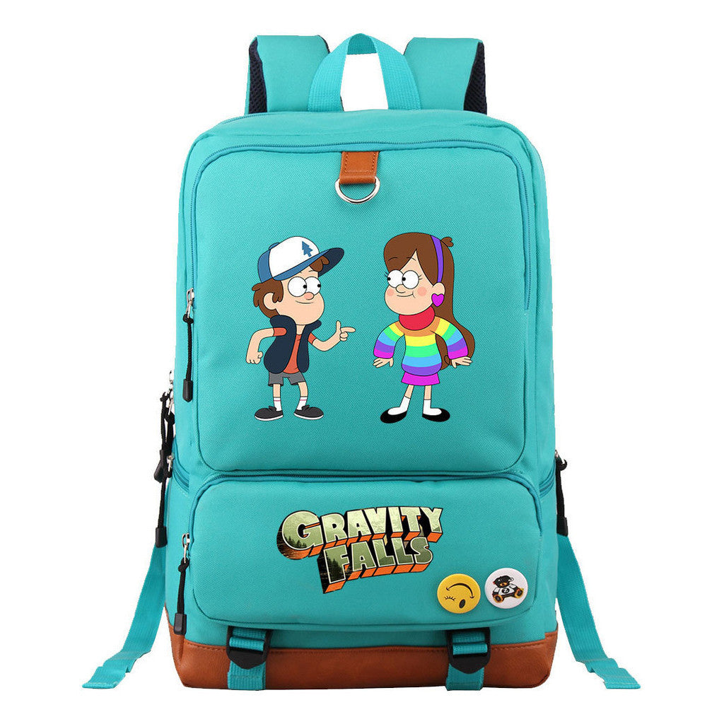 Strange Town Youth Student School Bag Large Capacity Travel Bag Men's And Women's Backpack