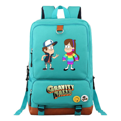 Strange Town Youth Student School Bag Large Capacity Travel Bag Men's And Women's Backpack