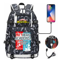 My Heroes Academy Usb Youth Student Backpack For Men And Women's Travel Backpacks