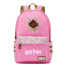 School Of Magic School Teen School Bag Floral Canvas Girl Backpack