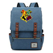 School Of Witchcraft And Wizardry Youth Backpack Usb Leisure Belt Buckle Backpack