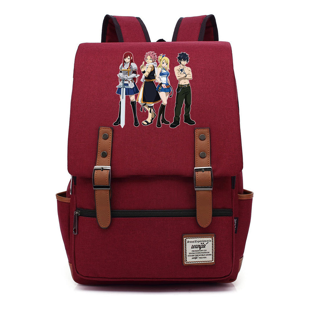 Printed Schoolbags Young Students And Classic Backpacks With Belt Buckles Men And Women.