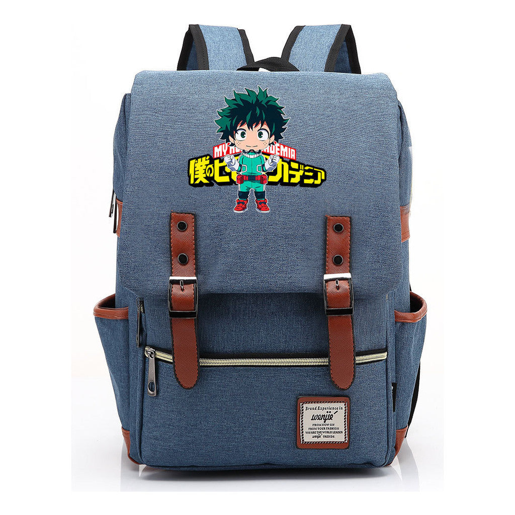 Anime My Heroes Academy Printed Youth Student Backpack Leisure Classic Backpack