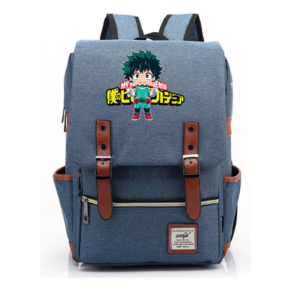 Anime My Heroes Academy Printed Youth Student Backpack Leisure Classic Backpack
