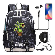 Monster Concert Printed Student Backpack Usb Leisure Backpack