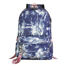Usb Student Backpack With Men's And Women's Casual Woven Straps Backpack