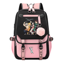 Cartoon Fashion Usb Student Backpack For Boy And Girl, Casual Woven Strap Flip Back Backpack