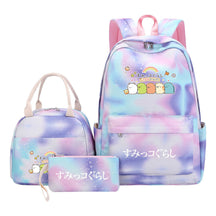 Corner Biology Student School Bag Lunch Bag Three Piece Set Backpack Set