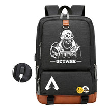 Apex Hero Print Usb Student Backpack For Leisure Travel Backpack