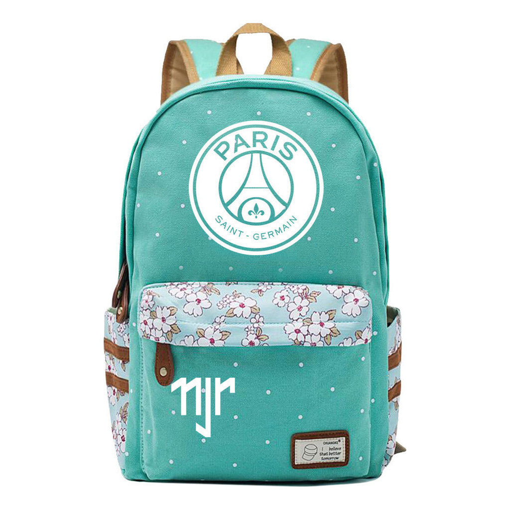 Football Star Neymar Printed Youth School Backpack For Primary And Secondary School Students, Fashionable And Casual Backpack