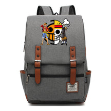 Anime Pirate King Luffy Printed Youth School Bag For Men And Women With Casual Belt Buckle Classic Backpack