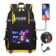 Printed Usb Youth Student Backpack Men And Women's Leisure Large Capacity Travel Backpack