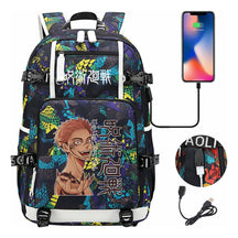 Printed Usb Youth Student Backpack For Men And Women's Leisure Large Capacity Travel Backpack