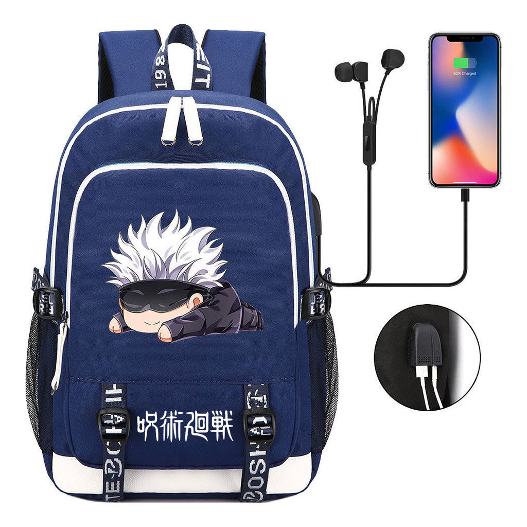 Youth Student Backpack Usb Men's And Women's Leisure Backpack