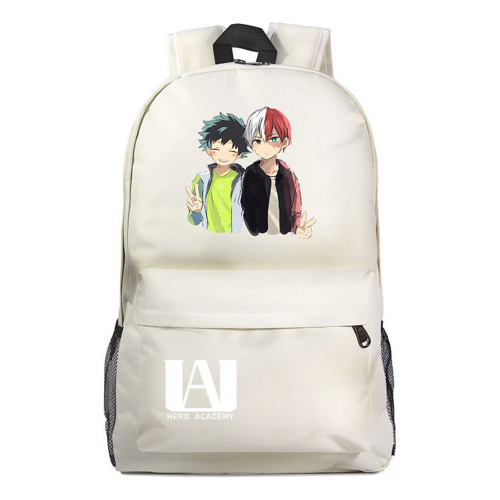 Anime My Heroes Academy Printed Youth Student Backpack Men's And Women's Leisure Backpack